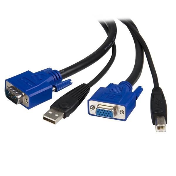 StarTech.com 10 ft 2-in-1 Universal USB KVM Cable