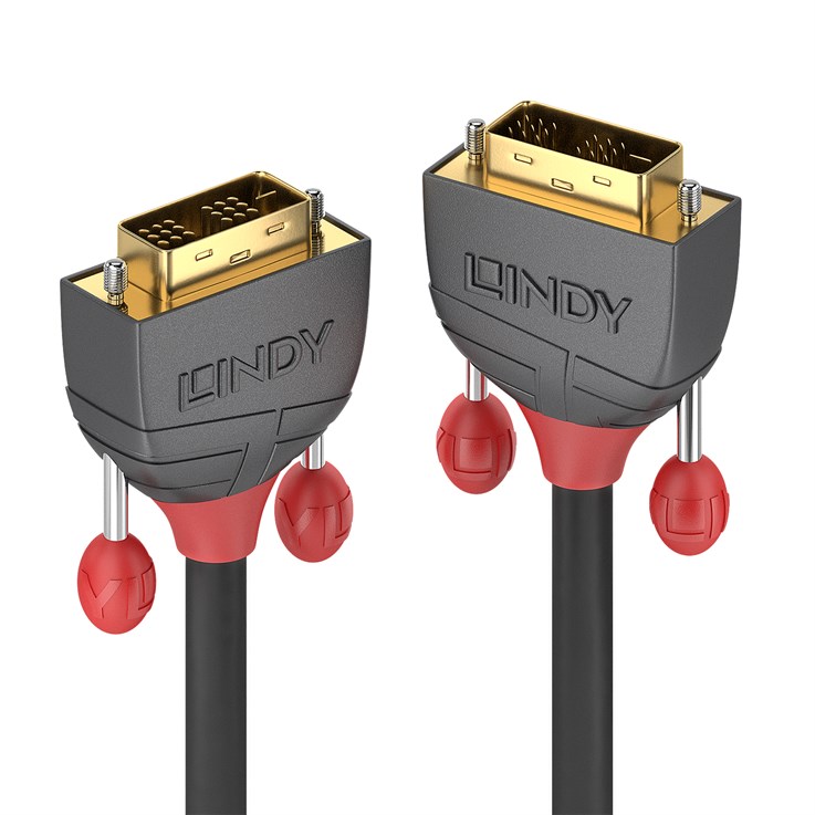 Lindy 15m DVI-D Single Link Cable, Anthra Line