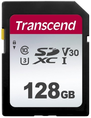 Transcend SD Card SDXC 300S 128GB