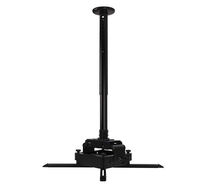 B-Tech SYSTEM 2 - Heavy Duty Projector Ceiling Mount with Micro-adjustment - 0.6m to 1m Ø50mm Pole