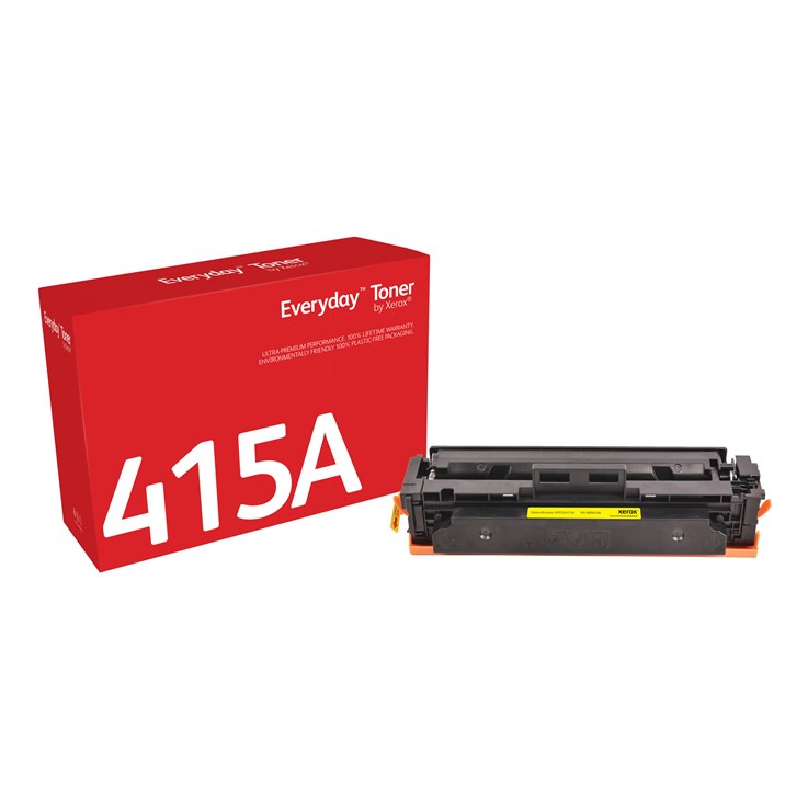 Everyday ™ Yellow Toner by Xerox compatible with HP 415A (W2032A), Standard capacity