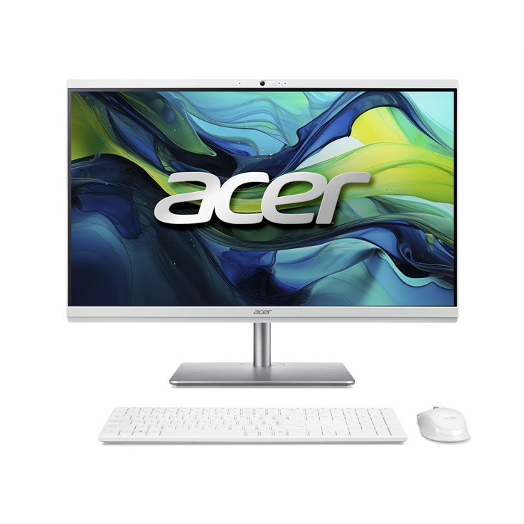 Acer Aspire C27-195ES All-in-One Desktop - Intel Core Ultra 7-155U, 16GB, 1TB SSD, Integrated ARC, 27" Full HD, Windows 11, White