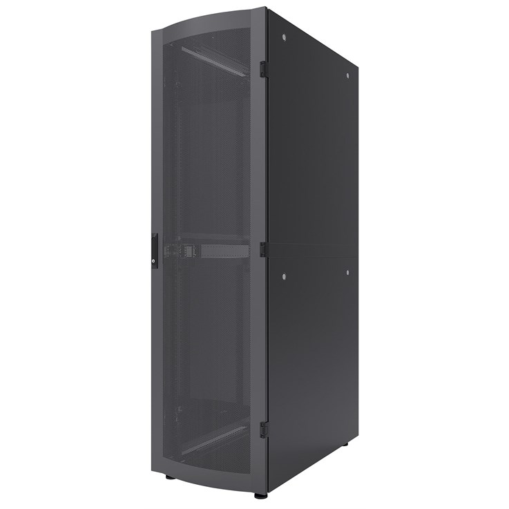 Intellinet Network Cabinet, Free Standing (Standard), 42U, Usable Depth 123 to 973mm/Width 503mm, Black, Flatpack, Max 1500kg, Server Rack, IP20 rated, 19", Steel, Multi-Point Door Lock, One Lock Per Side Panel, Three Year Warranty