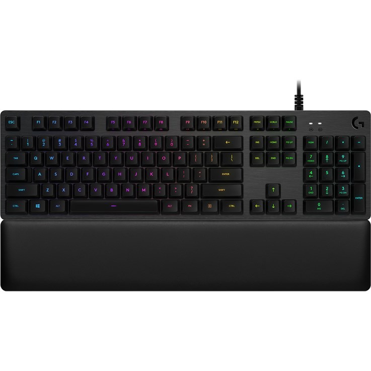 Logitech G G513 CARBON LIGHTSYNC RGB Mechanical Gaming Keyboard, GX Brown