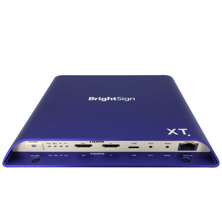 BrightSign XT1144 digital media player Blue, White 4K Ultra HD 4096 x 2160 pixels Wi-Fi