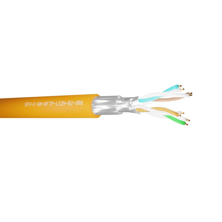 Securi-Flex SFX/C6A-UFTP-LSZH-B2-ORG-305 networking cable Orange 305 m Cat6a U/FTP (STP)