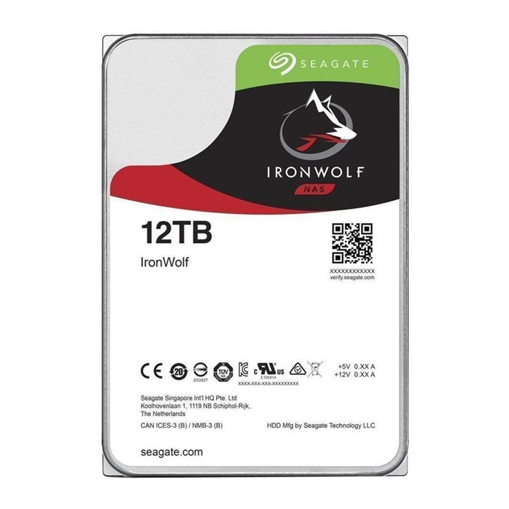 Seagate NAS HDD IronWolf internal hard drive 12 TB 7200 RPM 256 MB 3.5" Serial ATA III