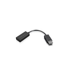 Lenovo 4X90R61023 video cable adapter 0.225 m DisplayPort HDMI Type A (Standard) Black