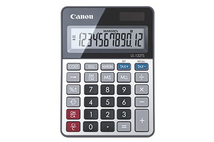 Canon LS-122TS calculator Desktop Display Grey