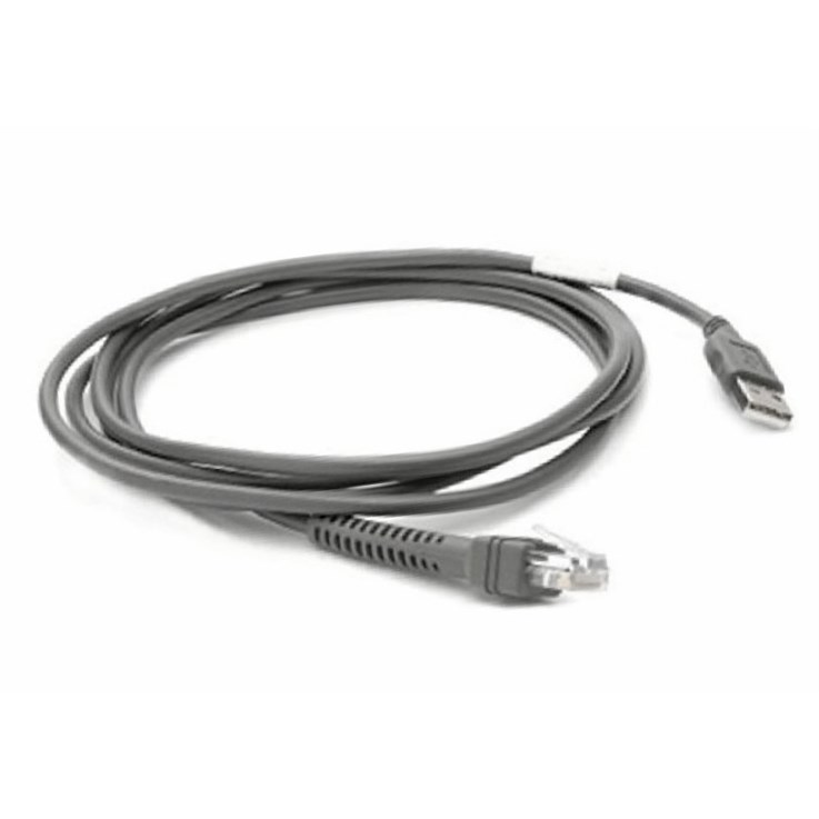 Zebra CBA-U21-S07ZBR serial cable Black 2.1 m USB EAS