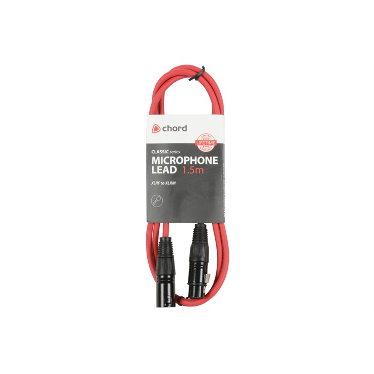 Chord Electronics XF-XM150RD audio cable 1.5 m XLR Red