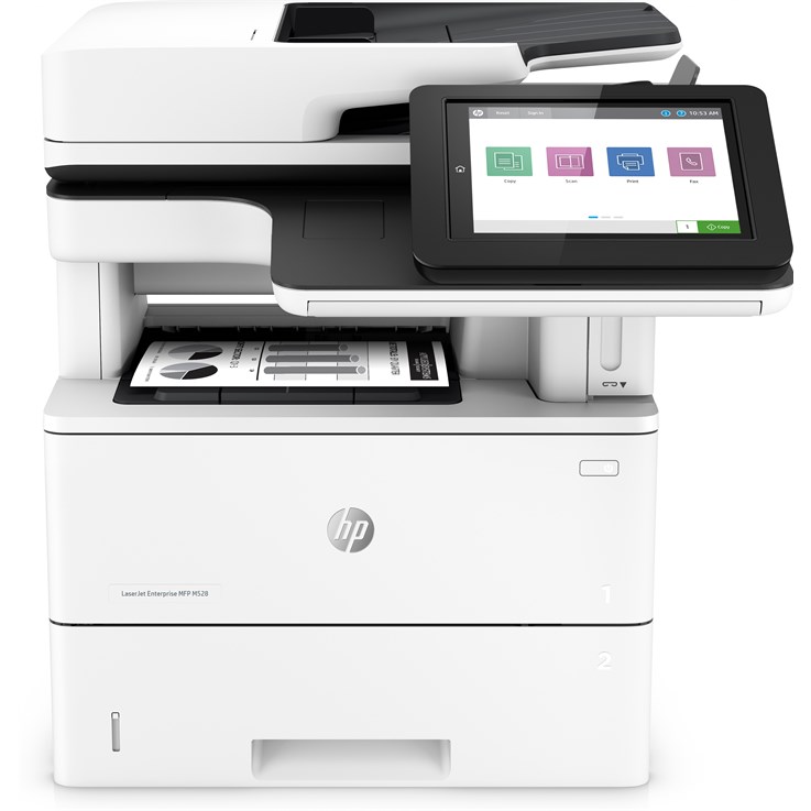 HP LaserJet Enterprise MFP M528f, Print, copy, scan, fax, Front-facing USB printing; Scan to email; Two-sided printing; Two-sided scanning