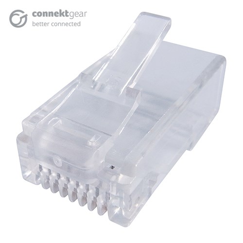 connektgear RJ45 CAT6 Crimp End Plugs - Pack of 10