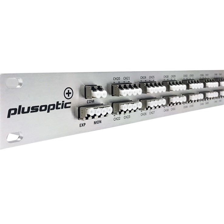 Plusoptic MD-4CH-1RU-DWDM-DX wave division multiplexer