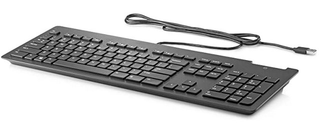 HP 911502-061 keyboard Office USB Italian Black