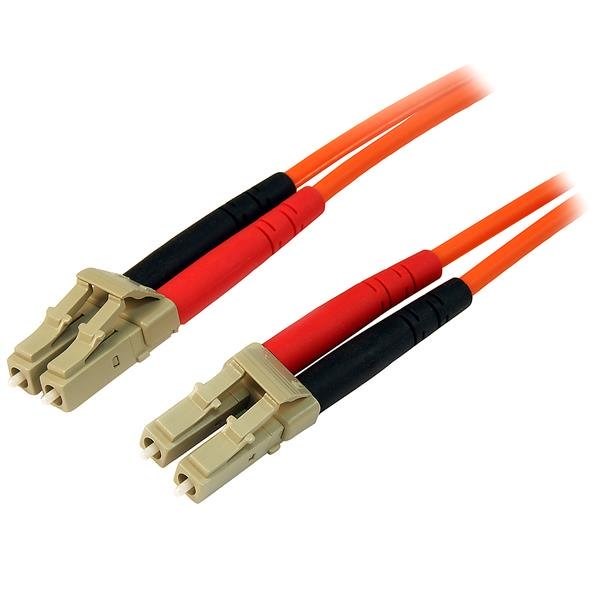 StarTech.com 15m Fiber Optic Cable - Multimode Duplex 50/125 - LSZH Fiber Jumper Cord - LC/LC