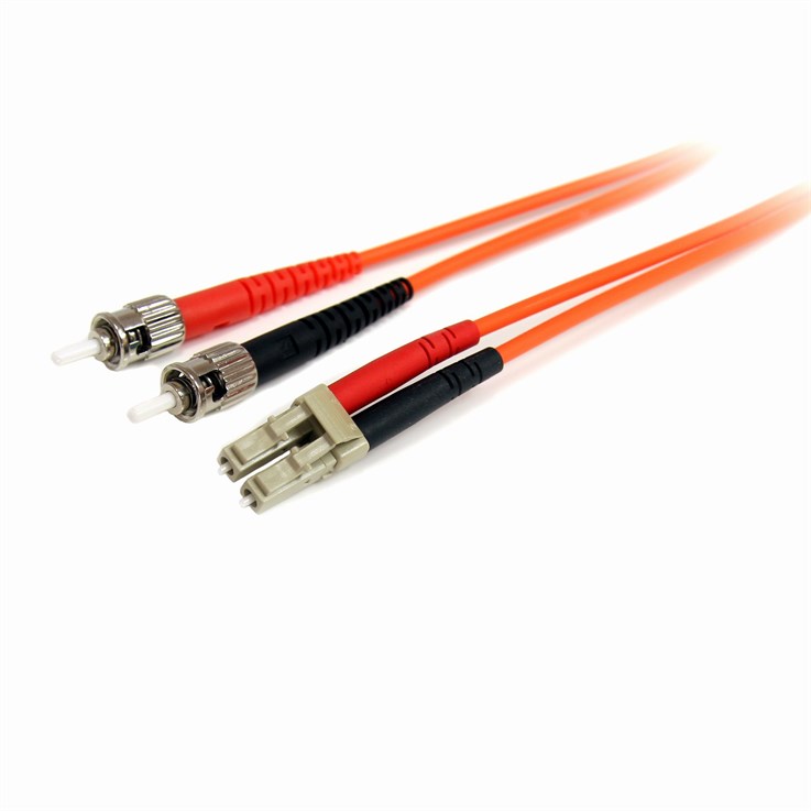 StarTech.com 1m Fiber Optic Cable - Multimode Duplex 62.5/125 LSZH Fiber Jumper Cord - LC/ST