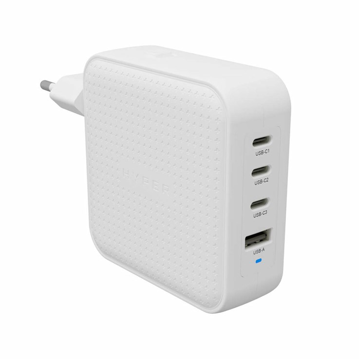 HYPER HyperJuice 100W USB-C GaN Travel Charger - White