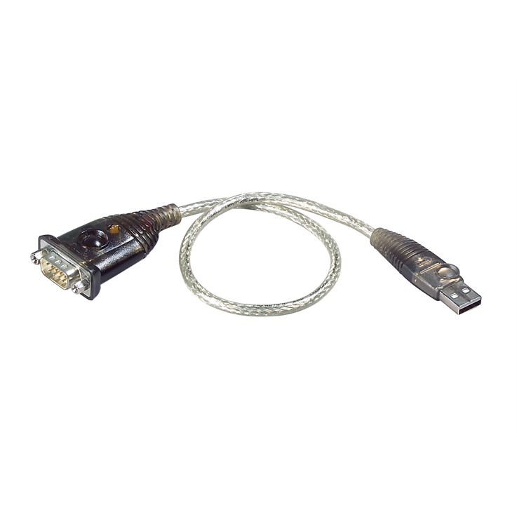 ATEN UC232A serial cable Transparent 0.35 m USB Type-A DB-9