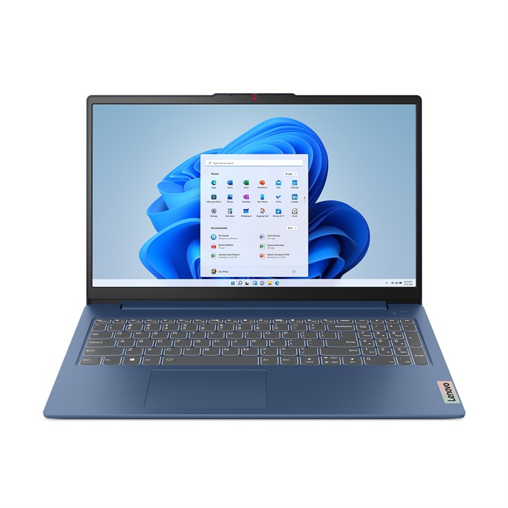 Lenovo IdeaPad Slim 3 Intel® Core™ i5 i5-12450H Laptop 39.6 cm (15.6") Full HD 8 GB LPDDR5-SDRAM 256 GB SSD Wi-Fi 6 (802.11ax) Windows 11 Home Blue