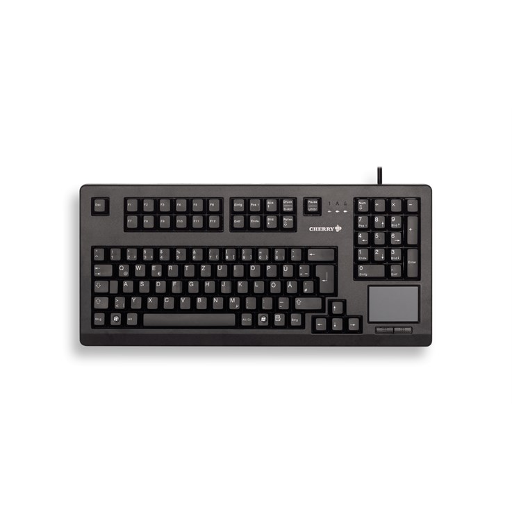 CHERRY TouchBoard G80-11900 Corded Keyboard with Touchpad, Black, USB, (QWERTY - UK)