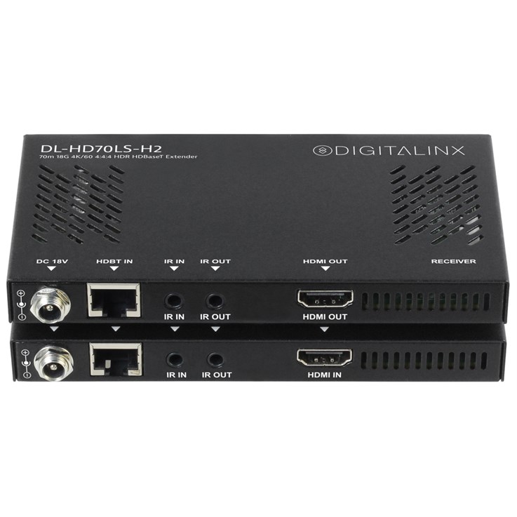 Liberty AV Solutions DL-HD70LS-H2 AV extender AV transmitter & receiver Black