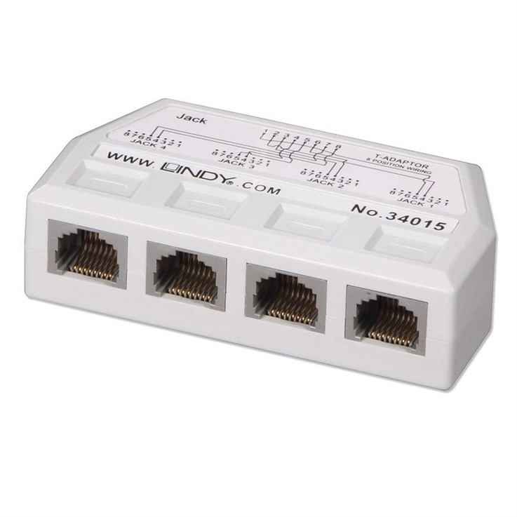 Lindy RJ45 LineSplitter 4x Telephone