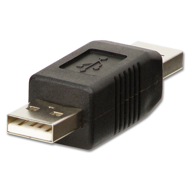 Lindy USB Adapter, USB A Male to A Male Gender Changer