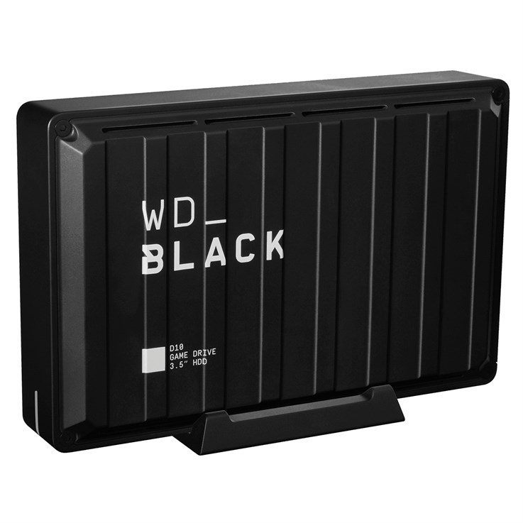 Western Digital D10 external hard drive 8 TB 7200 RPM 3.2 Gen 2 (3.1 Gen 2) Black, White