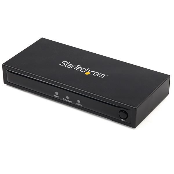 StarTech.com S-Video or Composite to HDMI Converter with Audio - 720p - NTSC and PAL