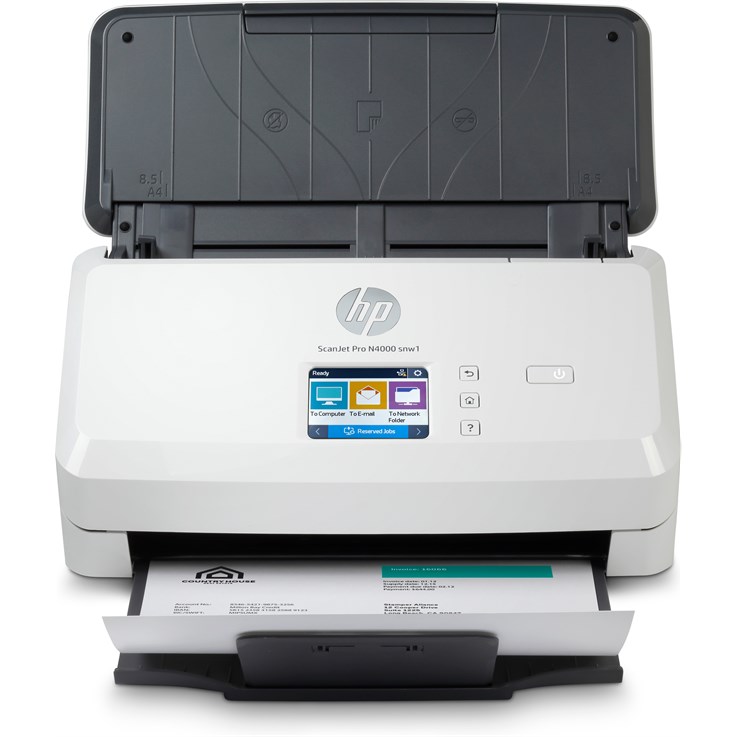 HP Scanjet Pro N4000 snw1 Sheet-feed Scanner Sheet-fed scanner 600 x 600 DPI A4 Black, White