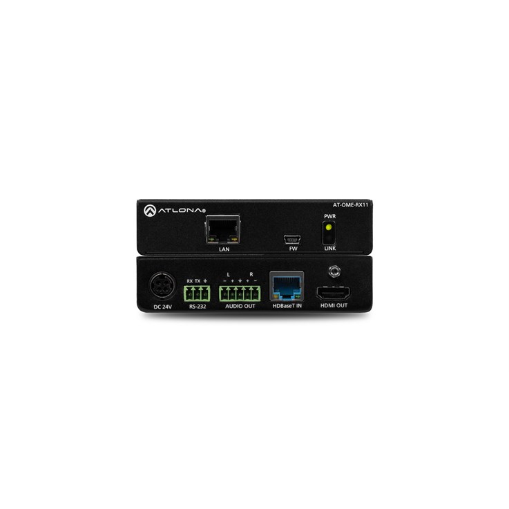 Atlona AT-OME-RX11 network extender Network transmitter & receiver Black 100 Mbit/s