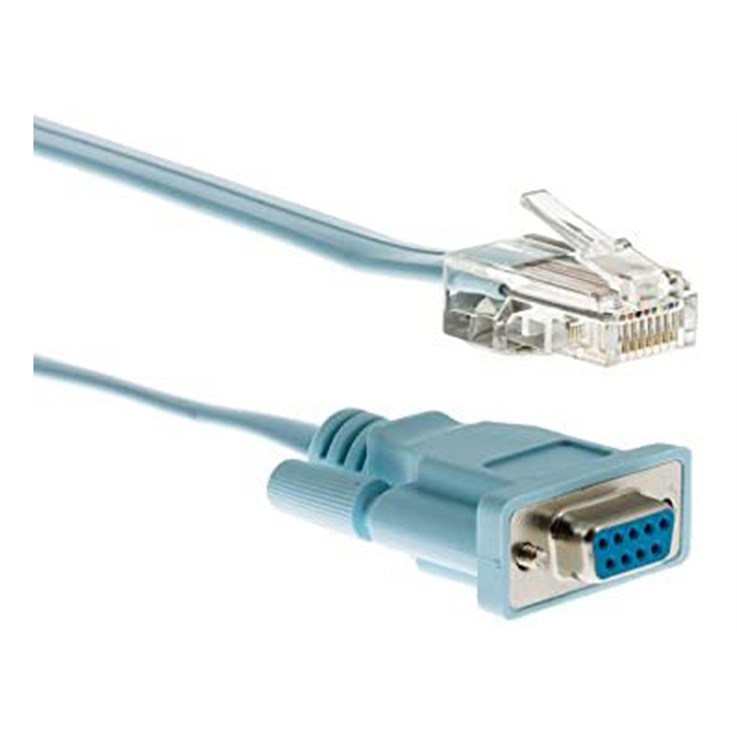 Cisco RJ-45 to DB9F Console Cable, 6 Feet, Compatible with 600, 800, 1600 and 1700 Series Routers, 90-Day Limited Warranty (CAB-CONSOLE-RJ45=)