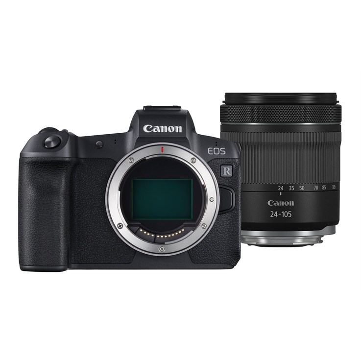 Canon EOS R Body and RF 24-105mm F4-7.1 IS STM MILC 30.3 MP CMOS Black