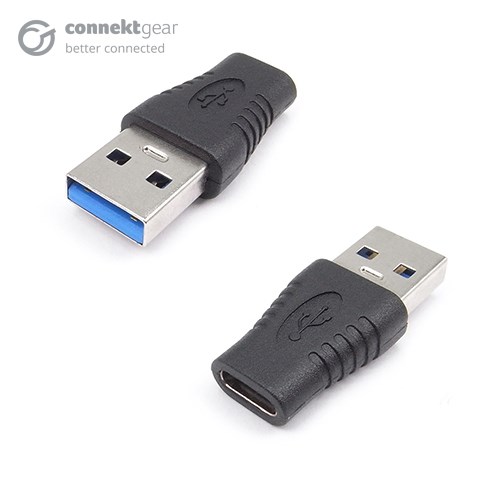 connektgear USB 3 Adapter A Male to Type C Female - with OTG Function