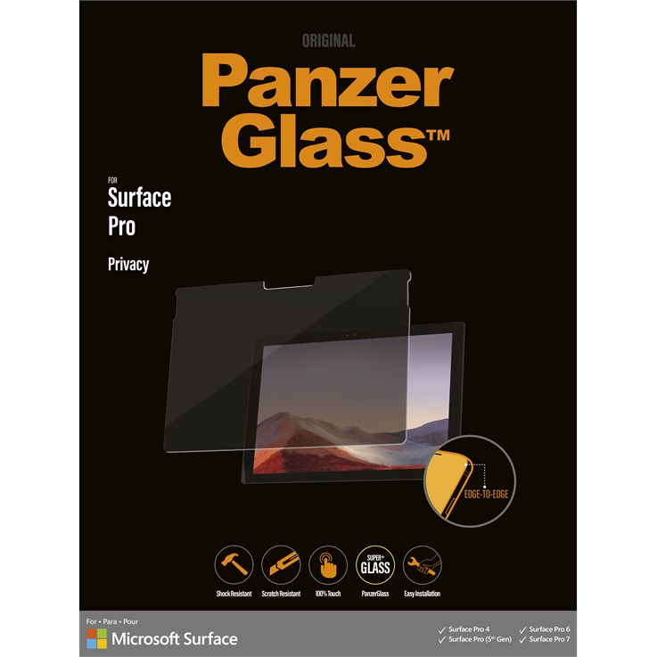 PanzerGlass ® Microsoft Surface Pro 4 | Pro 5. Gen | Pro 6 | Pro 7 - Privacy | Screen Protector Glass