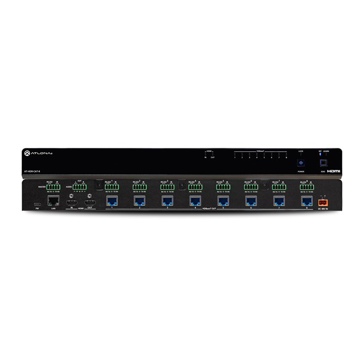 Atlona AT-HDR-CAT-8 audio amplifier Black