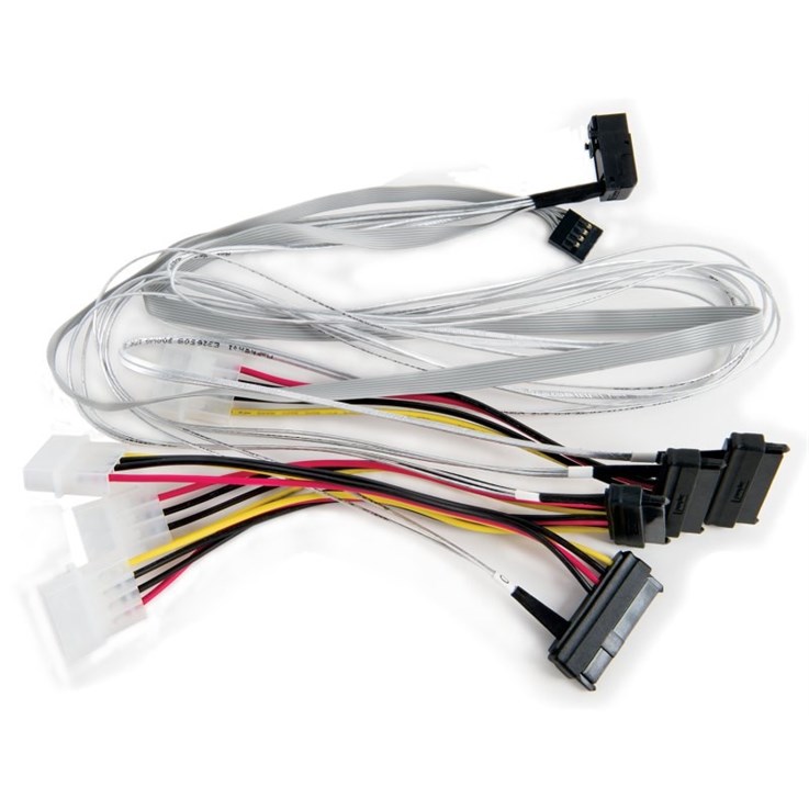 Microchip Technology 2279600-R Serial Attached SCSI (SAS) cable 0.8 m 6 Gbit/s Multicolour, White