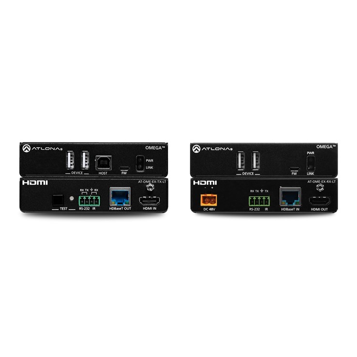 Atlona AT-OME-EX-KIT-LT network extender Network transmitter & receiver Black