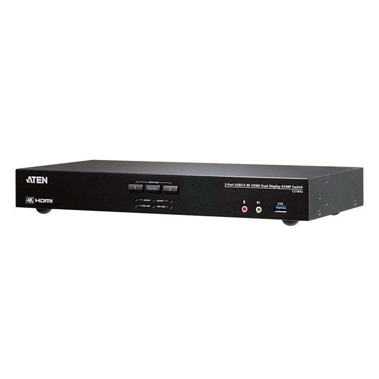 ATEN CS1842 KVM switch Rack mounting Black