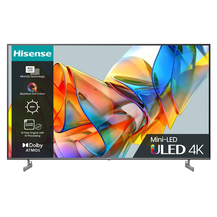 Hisense 55U6KQTUK TV 139.7 cm (55") 4K Ultra HD Smart TV Wi-Fi Grey 400 cd/m²