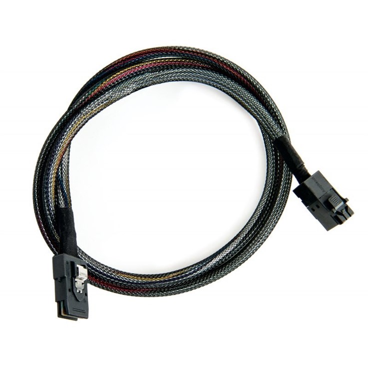 Microchip Technology 2279700-R Serial Attached SCSI (SAS) cable 1 m 6 Gbit/s Black