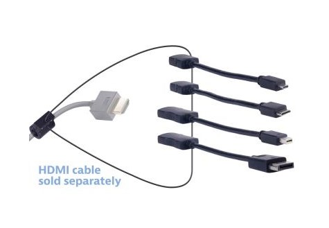 Liberty AV Solutions DL-ADR2 cable gender changer DisplayPort, Mini-DisplayPort, Micro-HDMI "D" , Mini-HDMI "C" HDMI Black