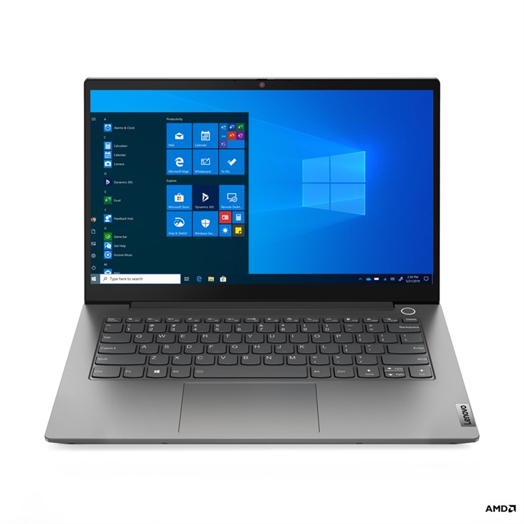 Lenovo ThinkBook 14 AMD Ryzen™ 3 4300U Laptop 35.6 cm (14") Full HD 8 GB DDR4-SDRAM 256 GB SSD Wi-Fi 6 (802.11ax) Windows 10 Pro Grey