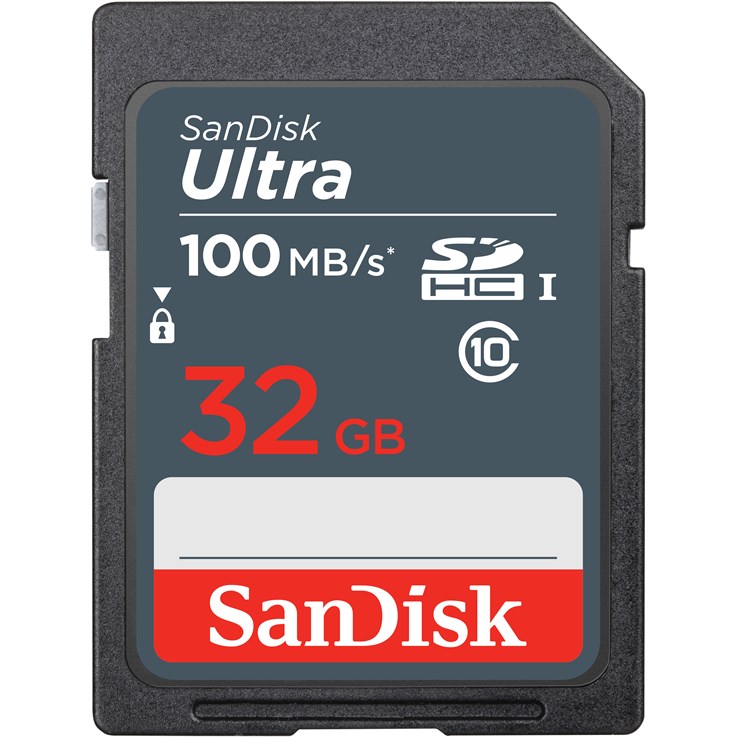 SanDisk Ultra 32GB SDHC Mem Card 100MB/s UHS-I Class 10