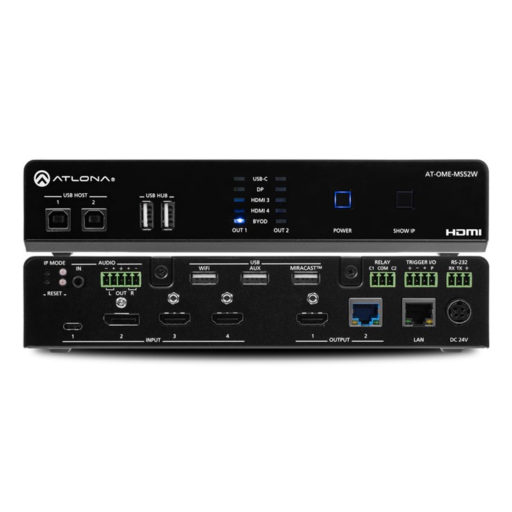 Atlona AT-OME-MS52W-EU matrix switcher AV matrix switcher 130 W