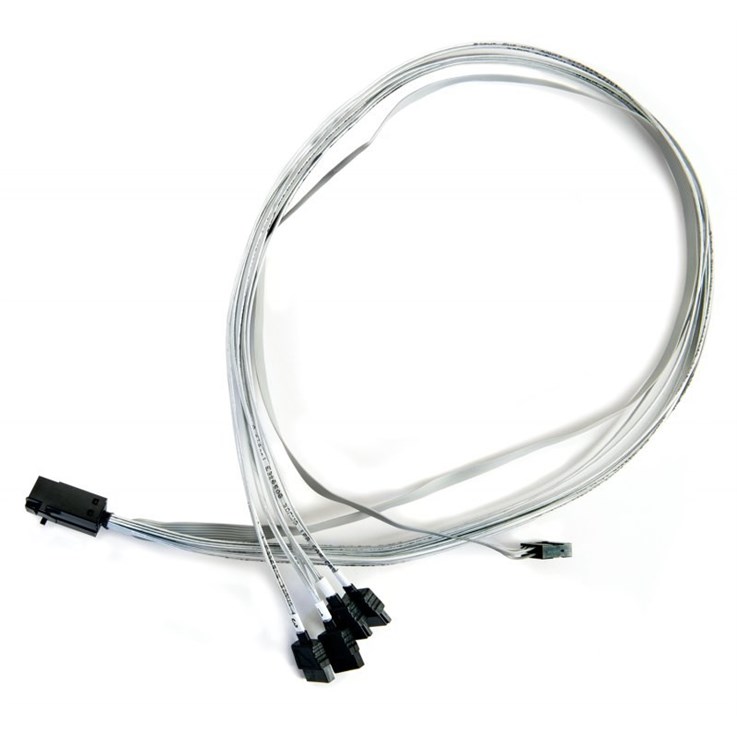 Microchip Technology 2279800-R Serial Attached SCSI (SAS) cable 0.8 m 6 Gbit/s White