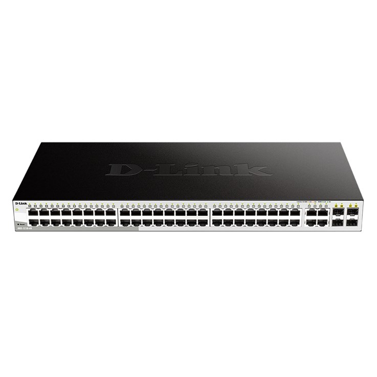 D-Link 48-Port Gigabit Smart Managed Switch with 4 Combo 1000BASE-T/SFP ports