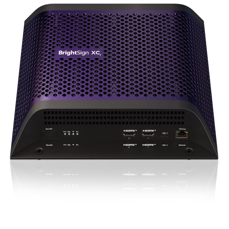 BrightSign XC4055 digital media player Violet 8K Ultra HD 7680 x 4320 pixels