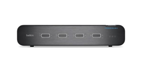 Belkin F1DN204KVM-UN-4 KVM switch Rack mounting Black